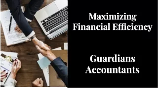 maximizing financial e ciency financial e ciency