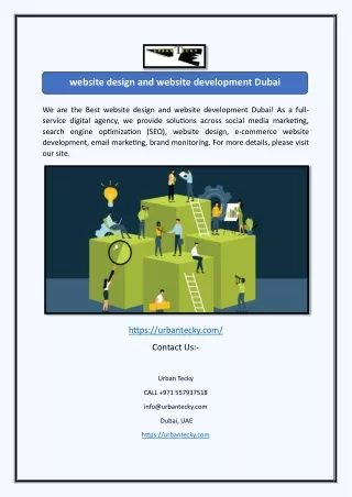 website design and website development Dubai