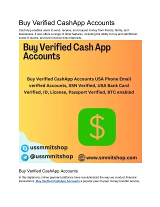 Buy Verified Cash App Accounts