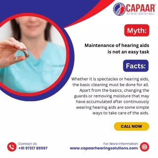 Myths about Hearing Aids | Best Hearing Aids in Bangalore | CAPAAR Hearing