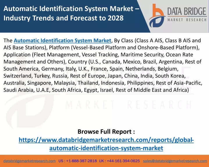 automatic identification system market industry