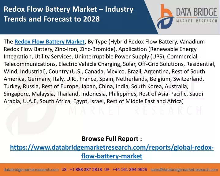 redox flow battery market industry trends