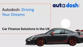 Affordable and Tailored Car Finance in The UK