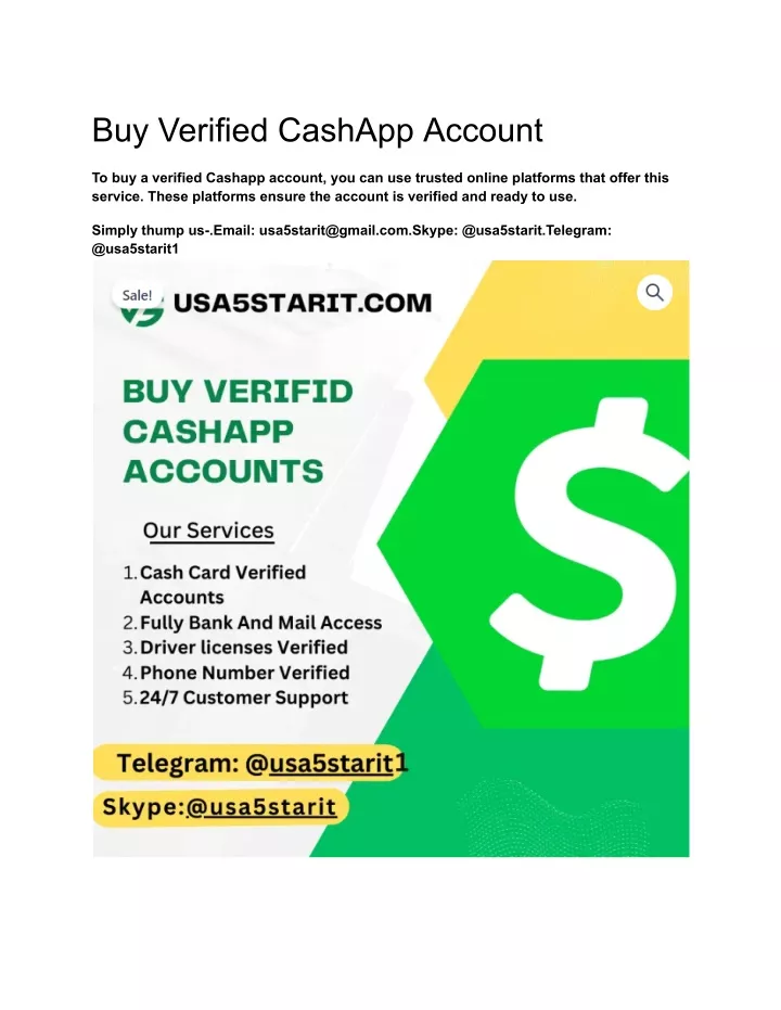 buy verified cashapp account