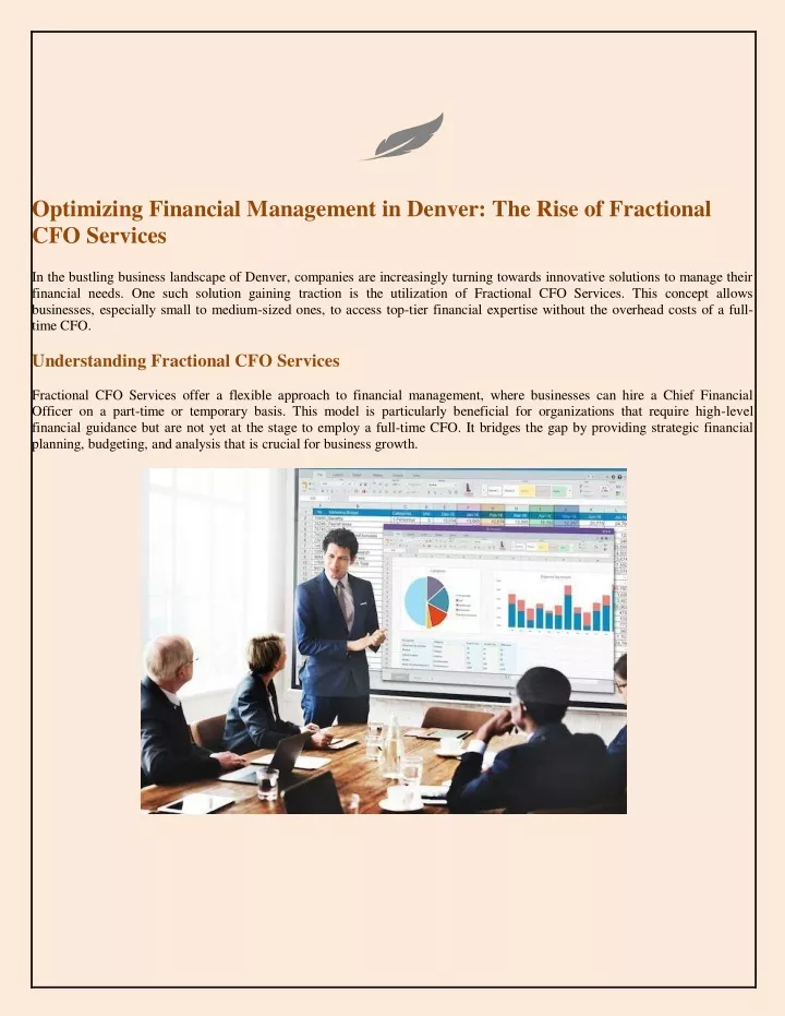 optimizing financial management in denver