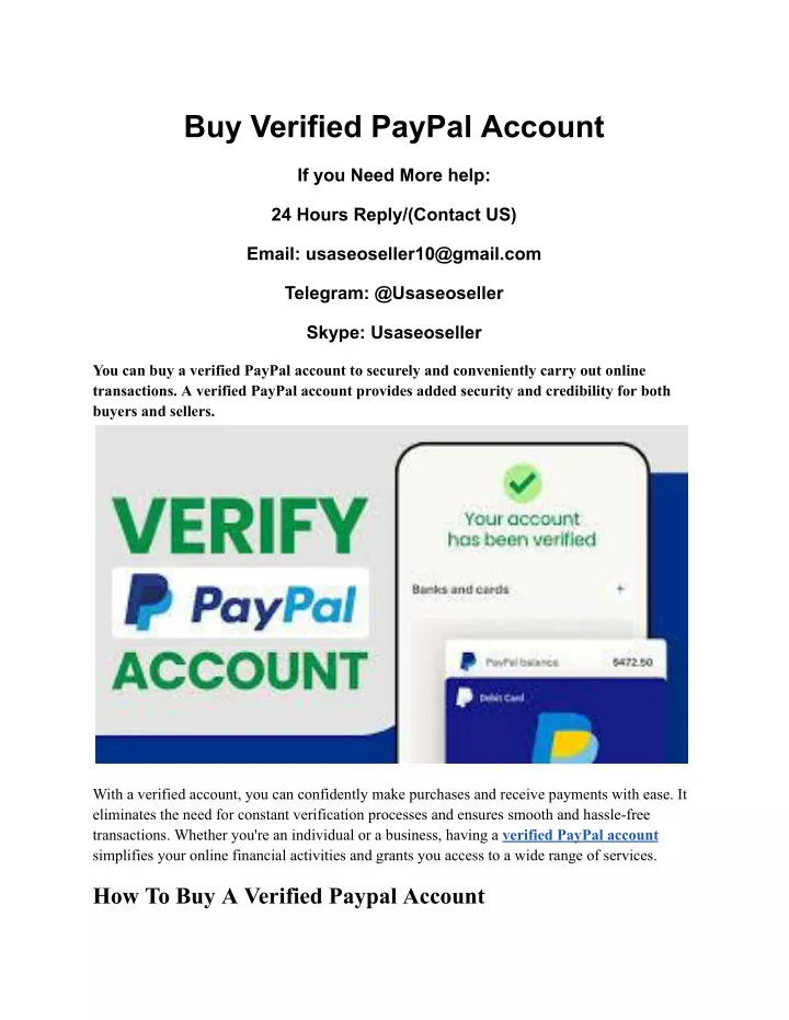 buy verified paypal account