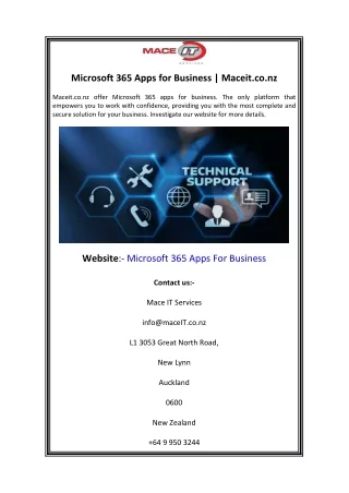 Microsoft 365 Apps for Business Maceit.co.nz