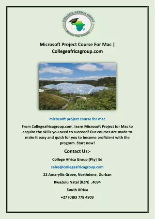 microsoft project course