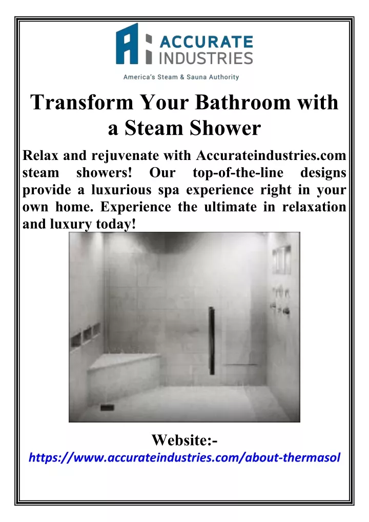 transform your bathroom with a steam shower relax