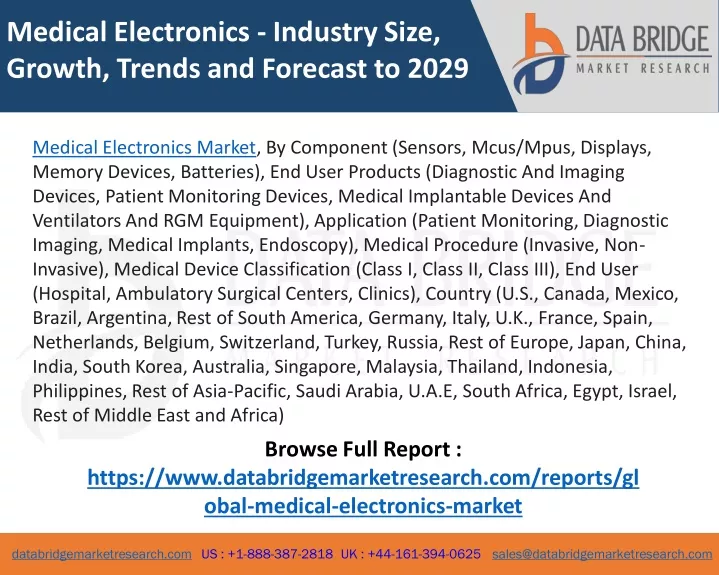 medical electronics industry size growth trends