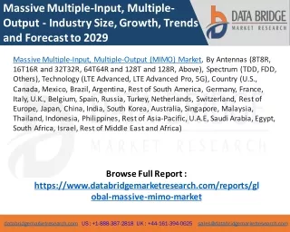 massive multiple input multiple output industry