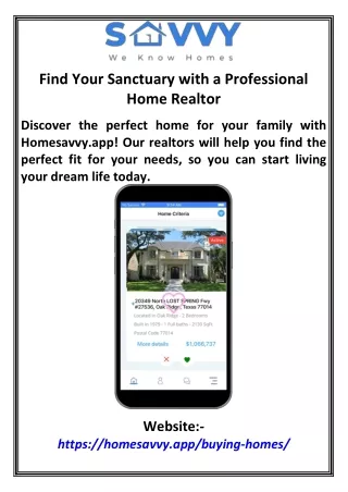 Find Your Sanctuary with a Professional Home Realtor
