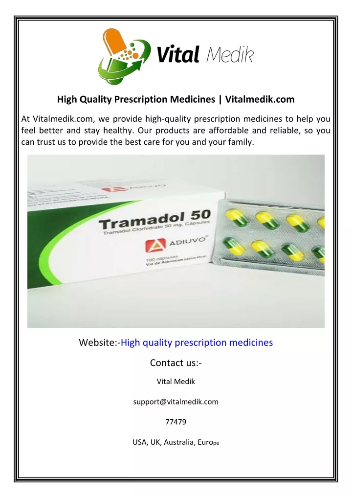 high quality prescription medicines vitalmedik com