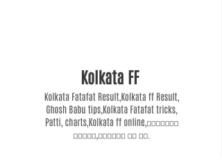 kolkata ff