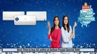 Best Time to buy AC online at Sathya Pongal Special Sale!