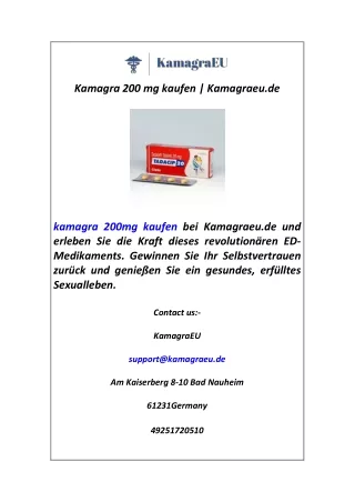 Kamagra 200 mg kaufen Kamagraeu.de