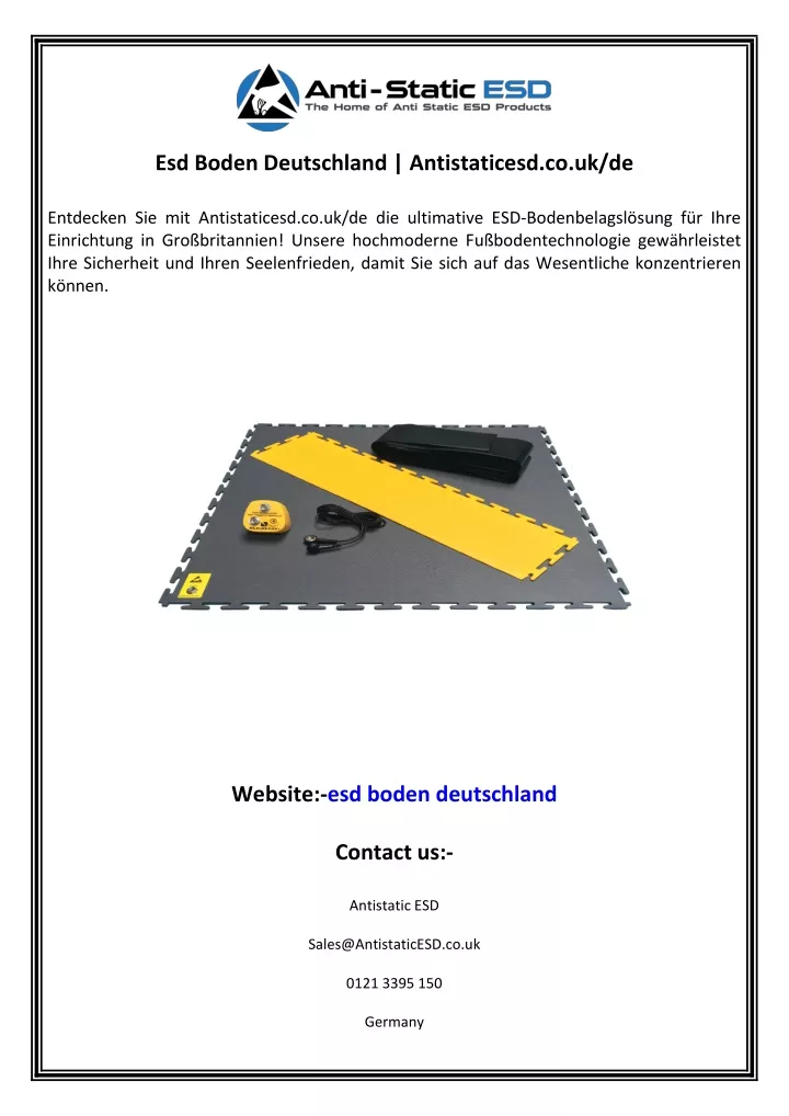 esd boden deutschland antistaticesd co uk de