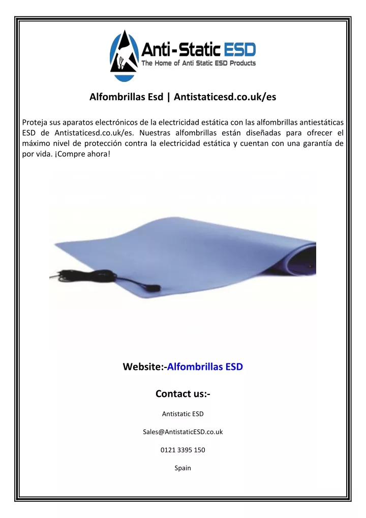 alfombrillas esd antistaticesd co uk es