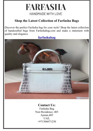 Shop the Latest Collection of Farfasha Bags