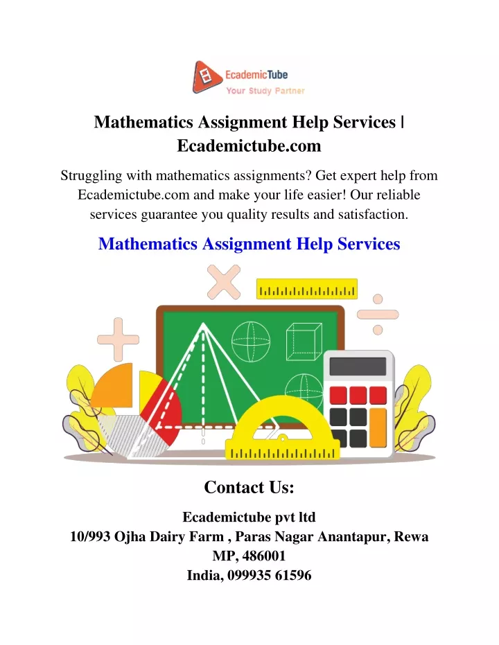 mathematics assignment help services ecademictube