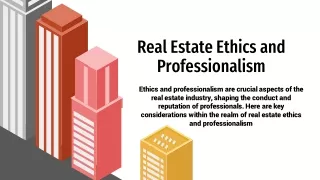 Real Estate Ethics and Professionalism