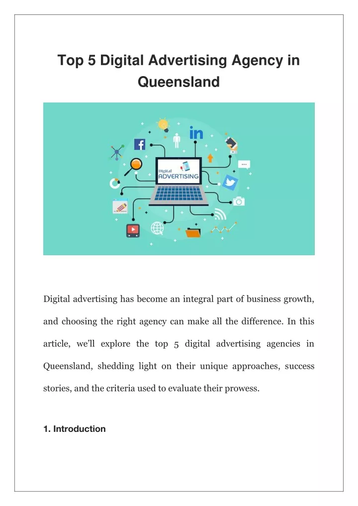top 5 digital advertising agency in queensland