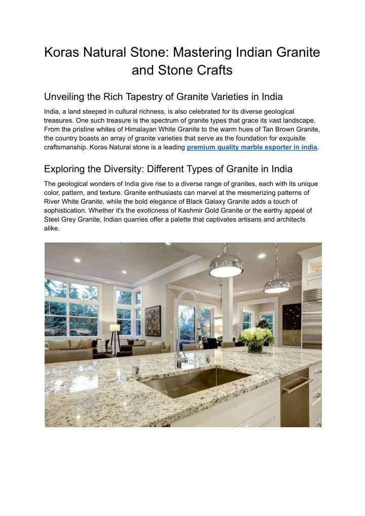 koras natural stone mastering indian granite