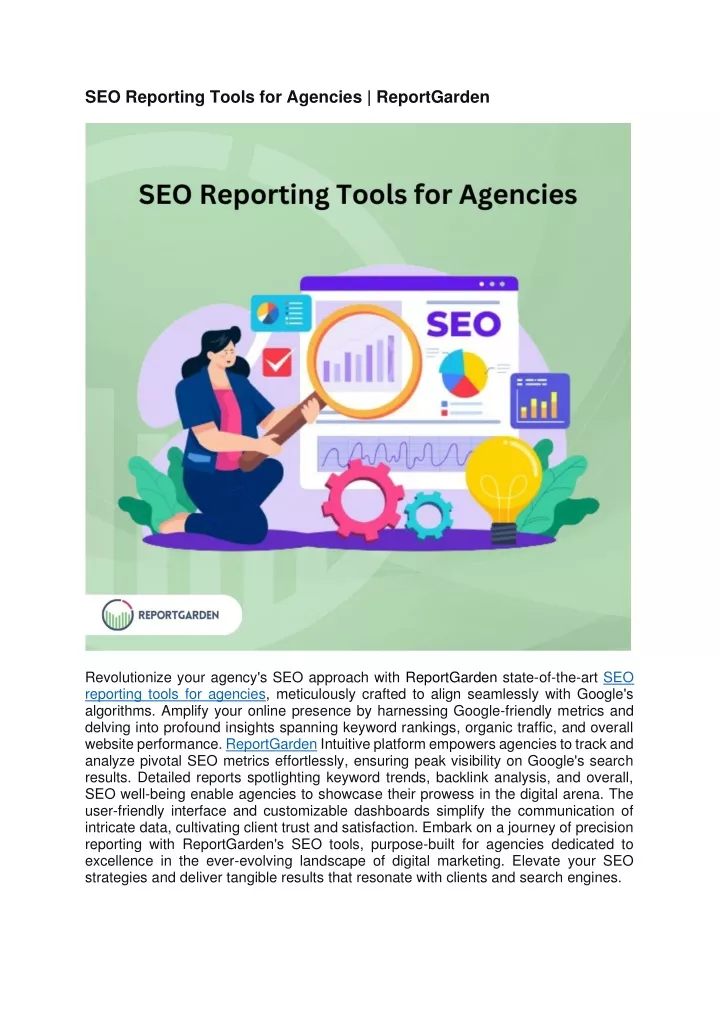 seo reporting tools for agencies reportgarden