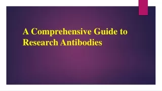 Research Antibodies Marketppt
