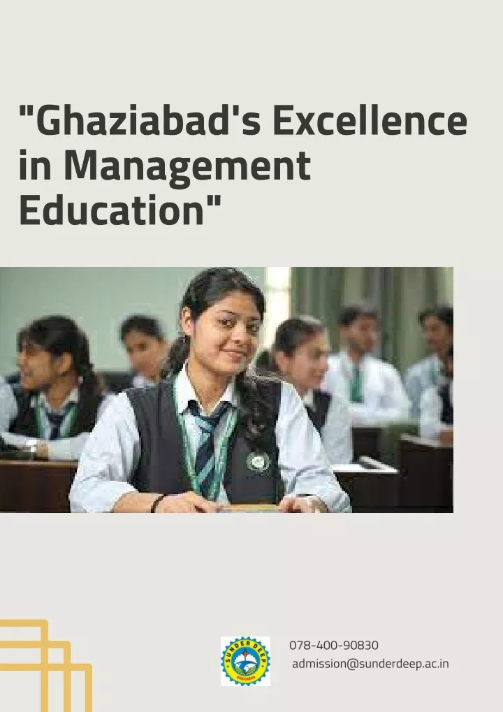 ghaziabad s excellence in management education
