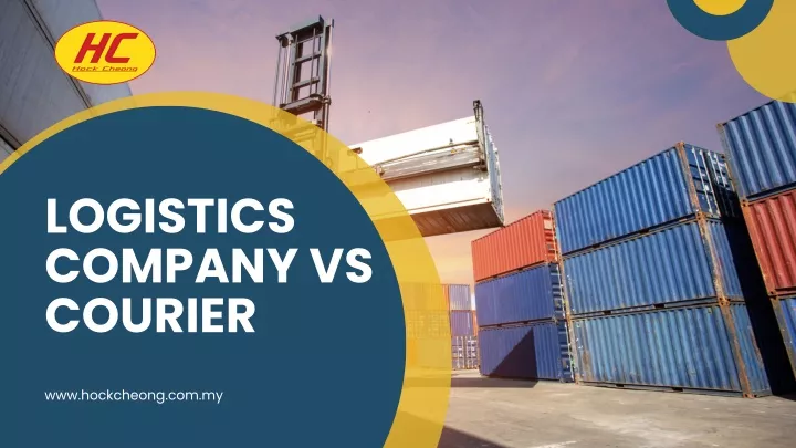 logistics company vs courier