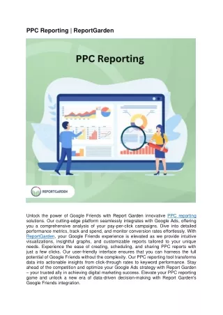 ppc reporting reportgarden