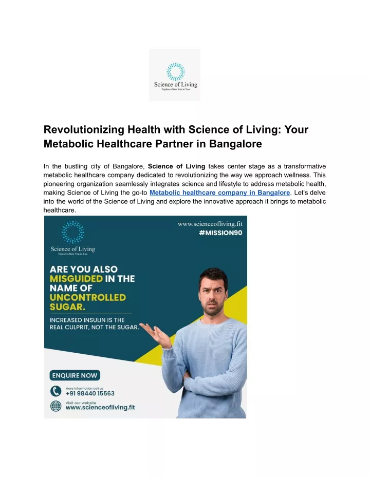 revolutionizing health with science of living