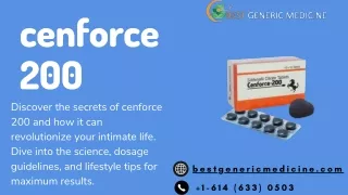 Learn more about this game-changer Cenforce 200