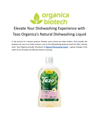 Natural Dishwashing Liquid