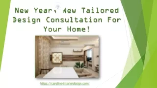 New Year, New Tailored Design Consultation For ppt