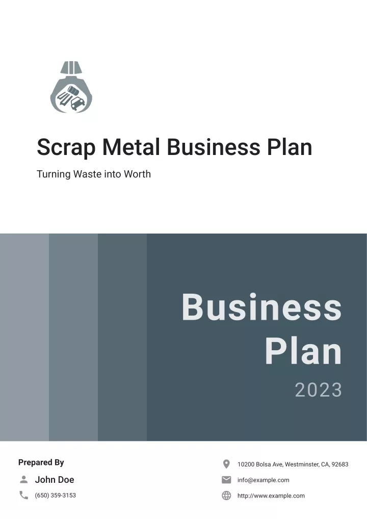 scrap metal business plan