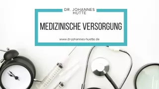 Dr. Johannes Hütte informiert über die Mission der Klinik für Viszeralchirurgie