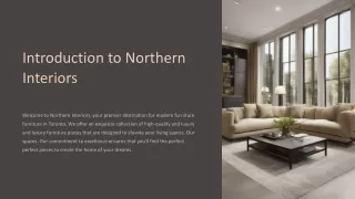Buy expensive modern furniture in Toronto from northern-interiors.ca