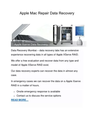 Apple Mac Repair Data Recovery