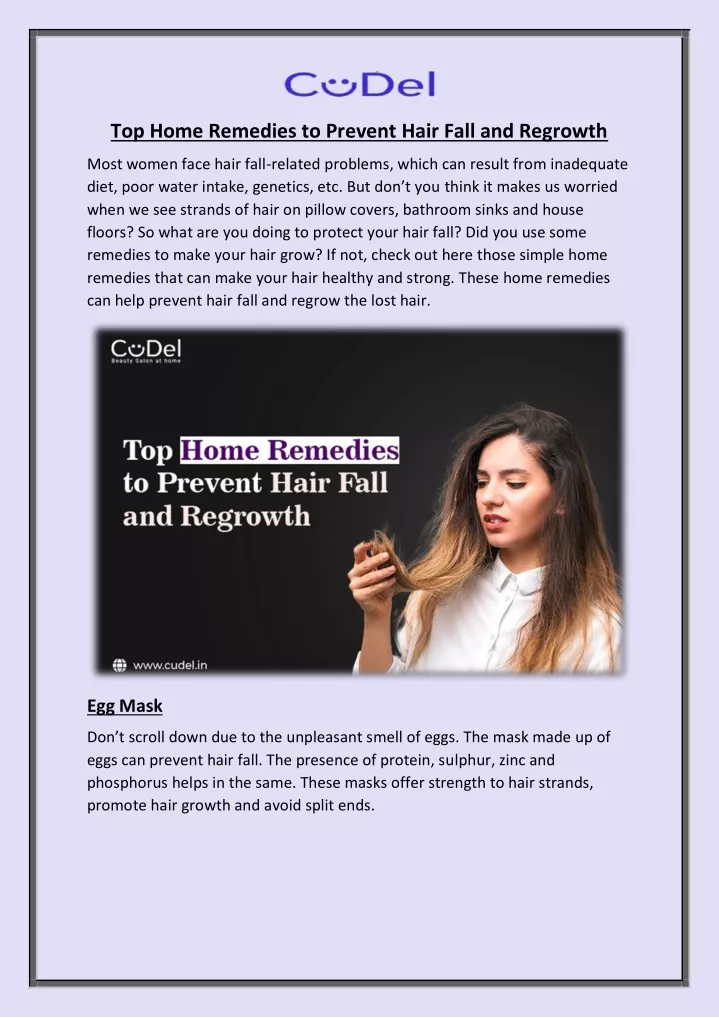 top home remedies to prevent hair fall