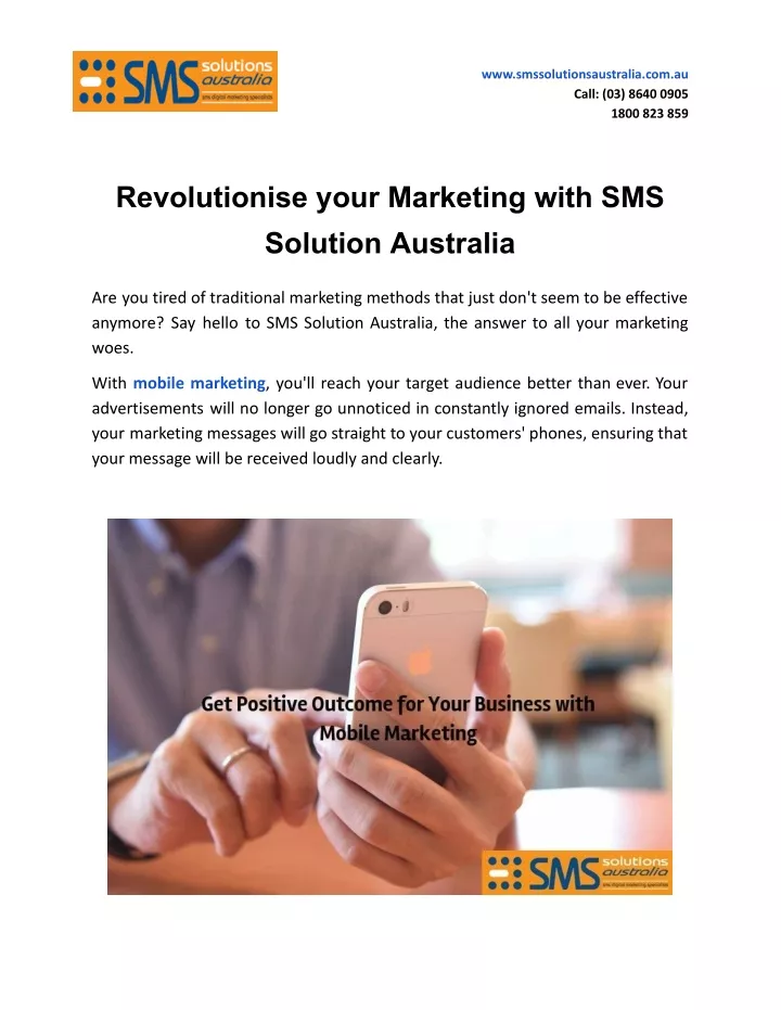 www smssolutionsaustralia com au call 03 8640 0905