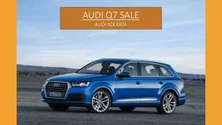 audi q7 sale audi kolkata