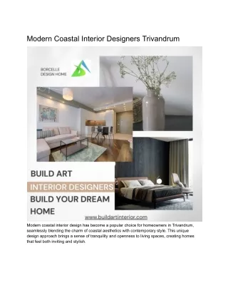 Modern Coastal Interior Designers Trivandrum