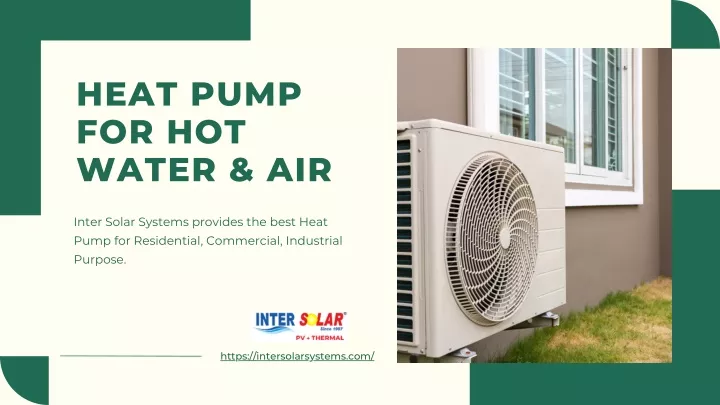 heat pump for hot water air