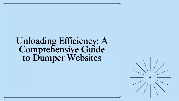 unloading efficiency a comprehensive guide