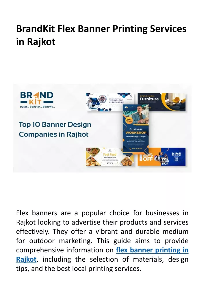 brandkit flex banner printing services in rajkot