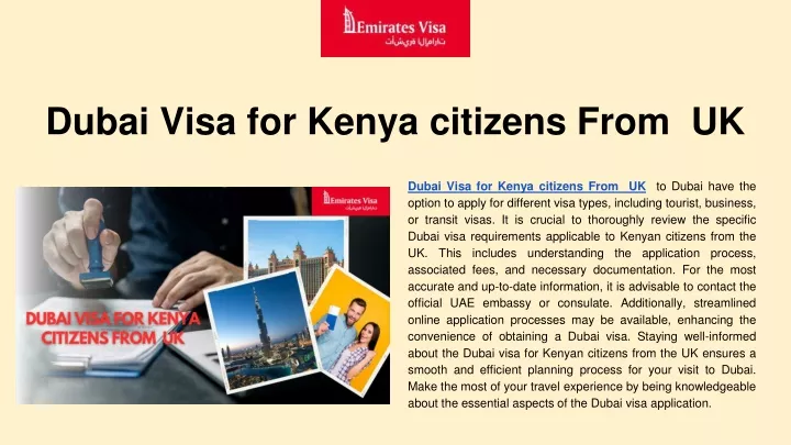 dubai visa for kenya citizens from uk