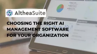 Choosing the Right AI Management Software for Your Organization