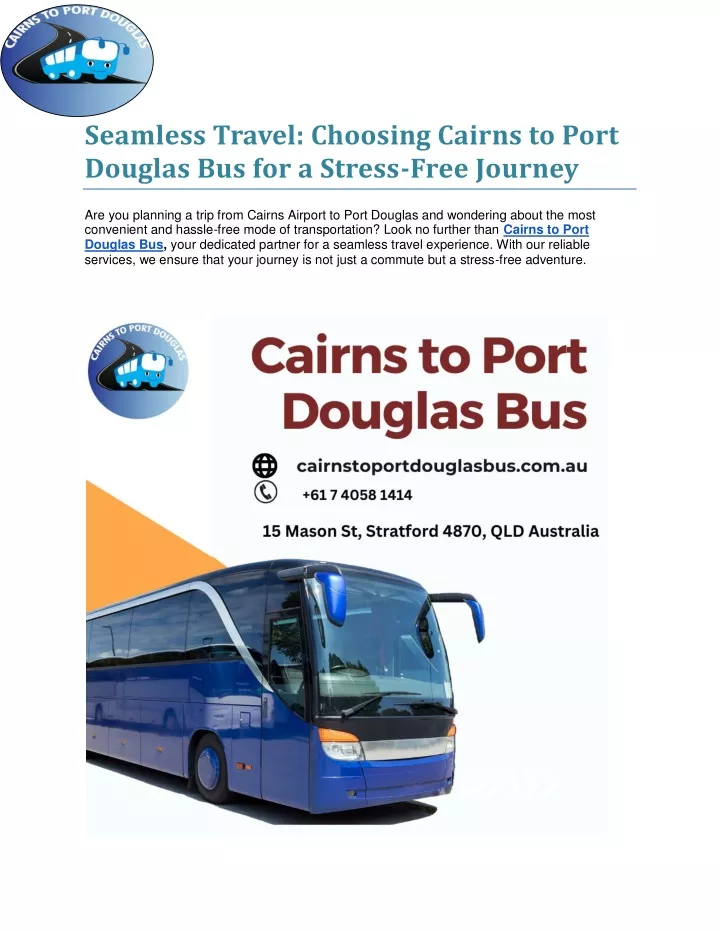 seamless travel choosing cairns to port douglas